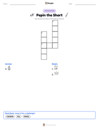 Pepin the Short printable worksheet preview