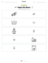 Pepin the Short printable worksheet preview