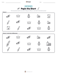 Pepin the Short printable worksheet preview