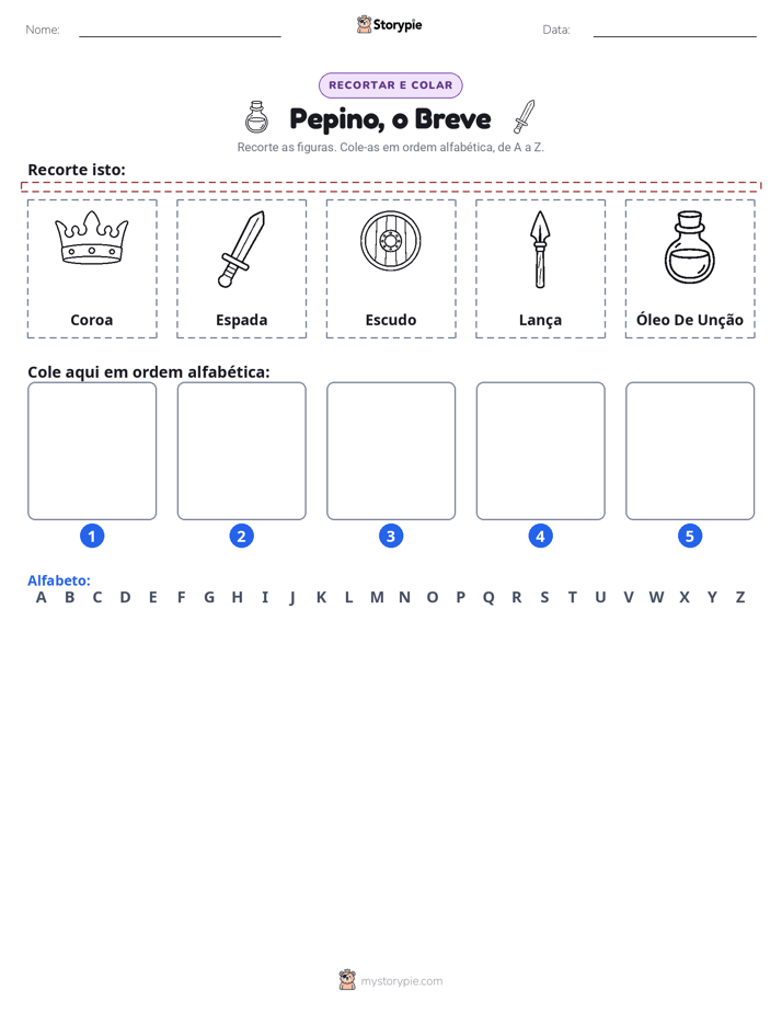 Recortar & Colar Alfabeto