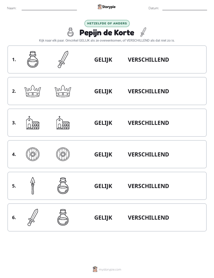 Zelfde of Verschillend