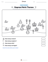 Empress Maria Theresa printable worksheet preview
