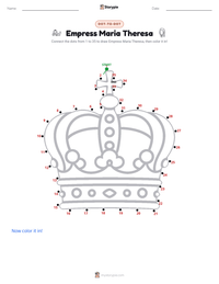 Empress Maria Theresa printable worksheet preview
