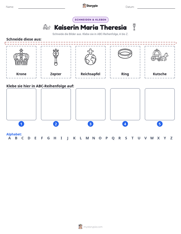 Schneiden & Einfügen Alphabet
