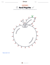 René Magritte printable worksheet preview