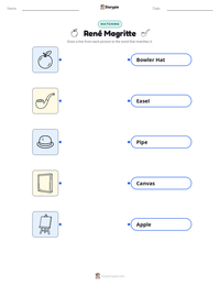 René Magritte printable worksheet preview