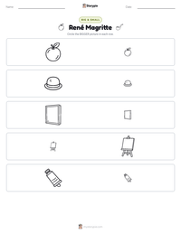 René Magritte printable worksheet preview