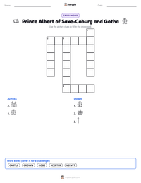 Prince Albert of Saxe-Coburg and Gotha printable worksheet preview