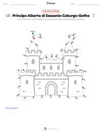 Anteprima della scheda stampabile di Principe Alberto di Sassonia-Coburgo-Gotha