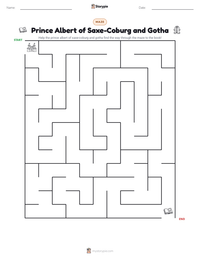 Prince Albert of Saxe-Coburg and Gotha printable worksheet preview