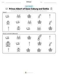 Prince Albert of Saxe-Coburg and Gotha printable worksheet preview