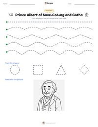 Prince Albert of Saxe-Coburg and Gotha printable worksheet preview