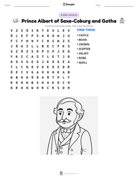Prince Albert of Saxe-Coburg and Gotha printable worksheet preview