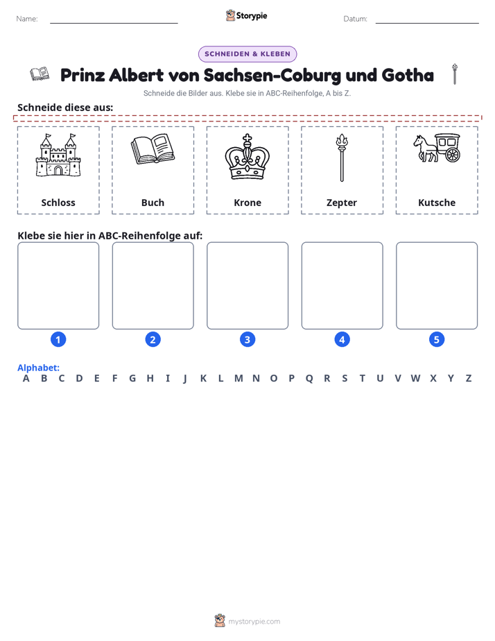 Schneiden & Einfügen Alphabet