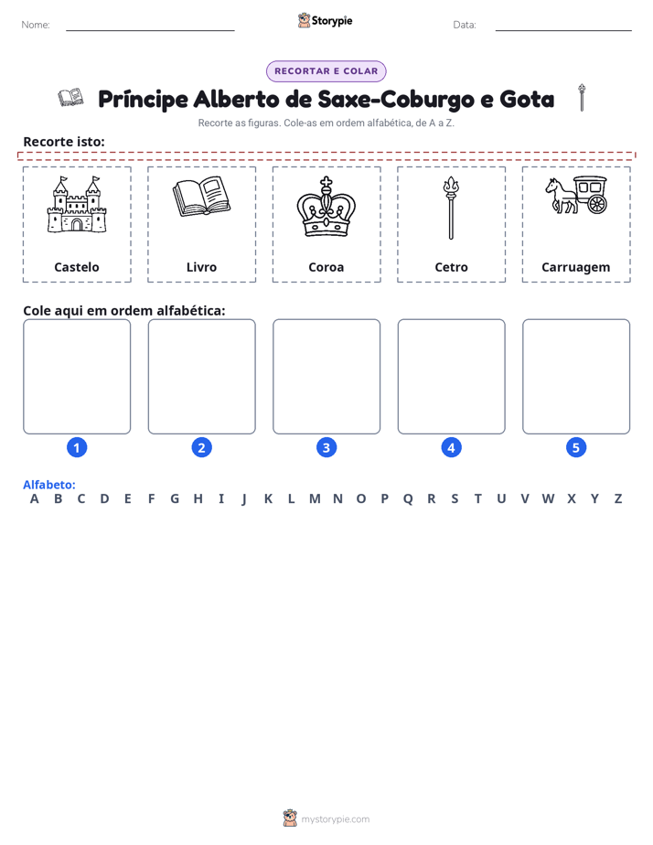 Recortar & Colar Alfabeto