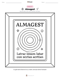 Almagest druckbare Arbeitsblatt Vorschau