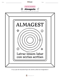 Aperçu de la feuille de travail imprimable Almageste