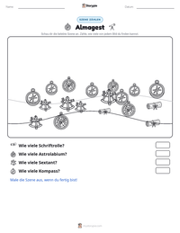 Almagest druckbare Arbeitsblatt Vorschau