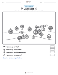 Almagest printable worksheet preview