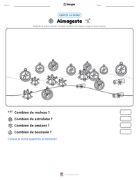 Aperçu de la feuille de travail imprimable Almageste