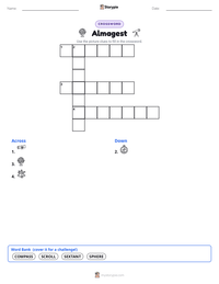 Almagest printable worksheet preview
