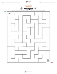 Almagest druckbare Arbeitsblatt Vorschau
