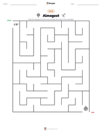 Almagest printable worksheet preview