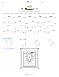 Almagest printable worksheet preview