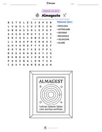 Aperçu de la feuille de travail imprimable Almageste