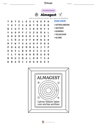 Almagest afdrukbare werkblad voorbeeld