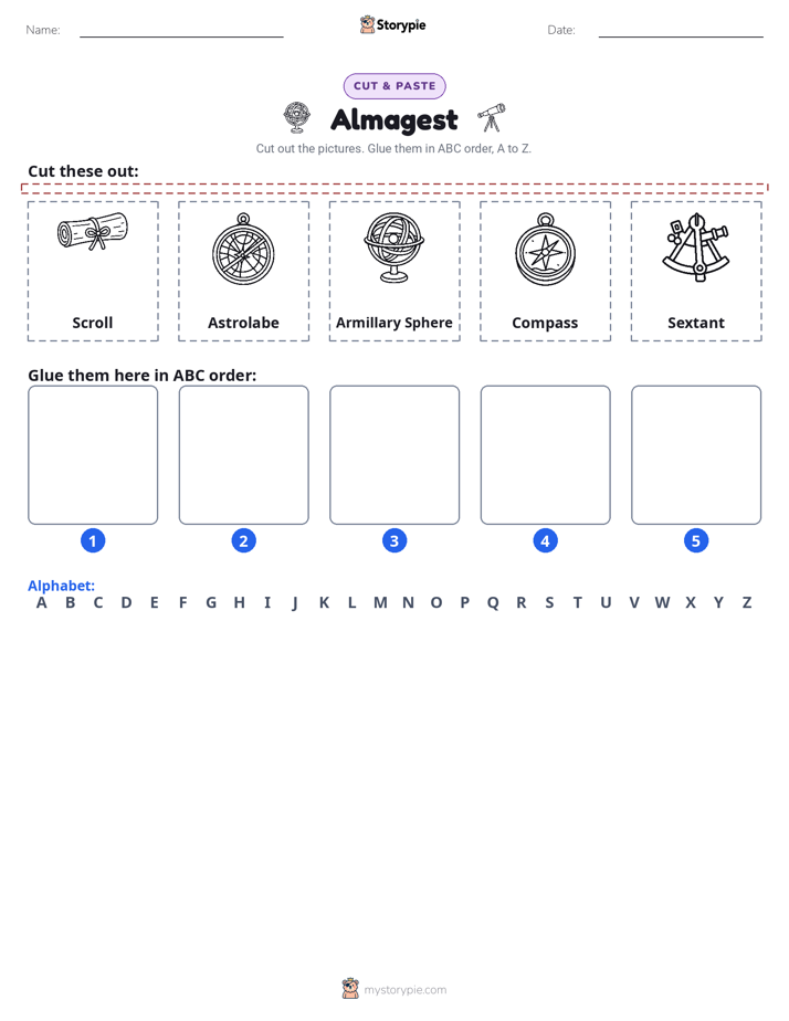 Cut & Paste Alphabet