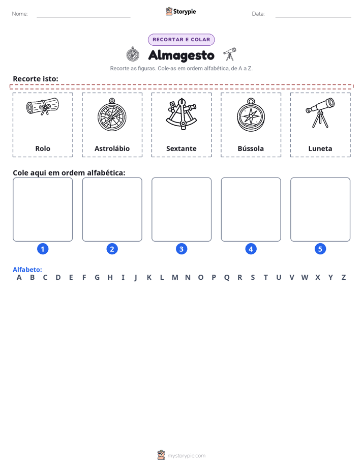 Recortar & Colar Alfabeto