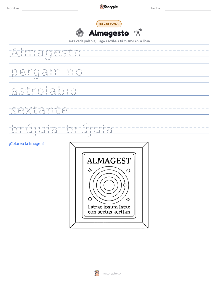 Práctica de Escritura