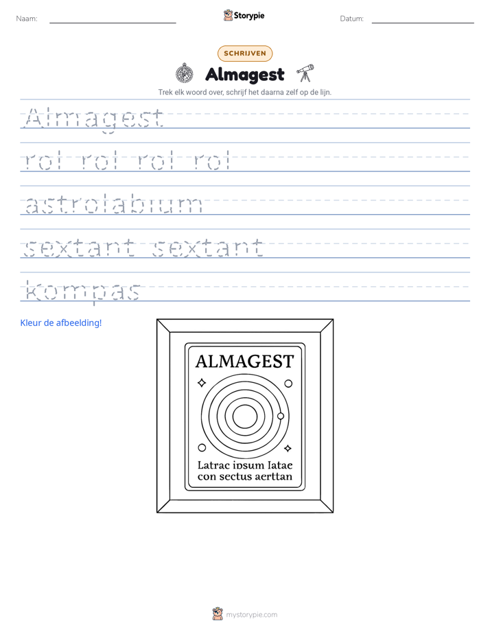 Schrijf Oefening