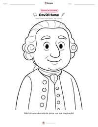 Prévia da folha de atividades imprimível David Hume