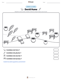 Aperçu de la feuille de travail imprimable David Hume