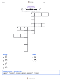 David Hume printable worksheet preview