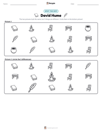 David Hume printable worksheet preview