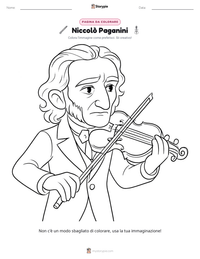 Anteprima della scheda stampabile di Niccolò Paganini