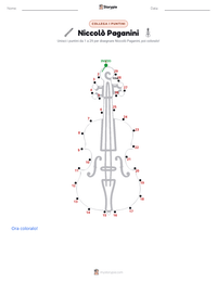 Anteprima della scheda stampabile di Niccolò Paganini