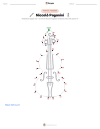 Niccolò Paganini afdrukbare werkblad voorbeeld