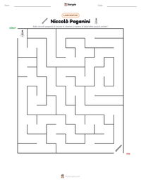 Aperçu de la feuille de travail imprimable Niccolò Paganini