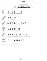 Anteprima della scheda stampabile di Niccolò Paganini