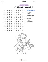 Anteprima della scheda stampabile di Niccolò Paganini