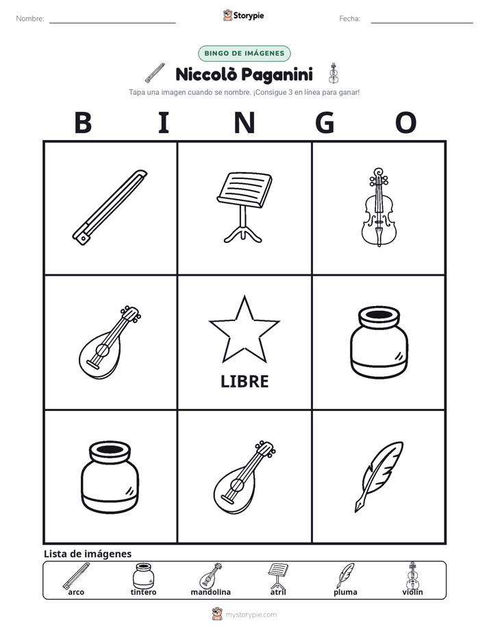 Bingo de Imágenes