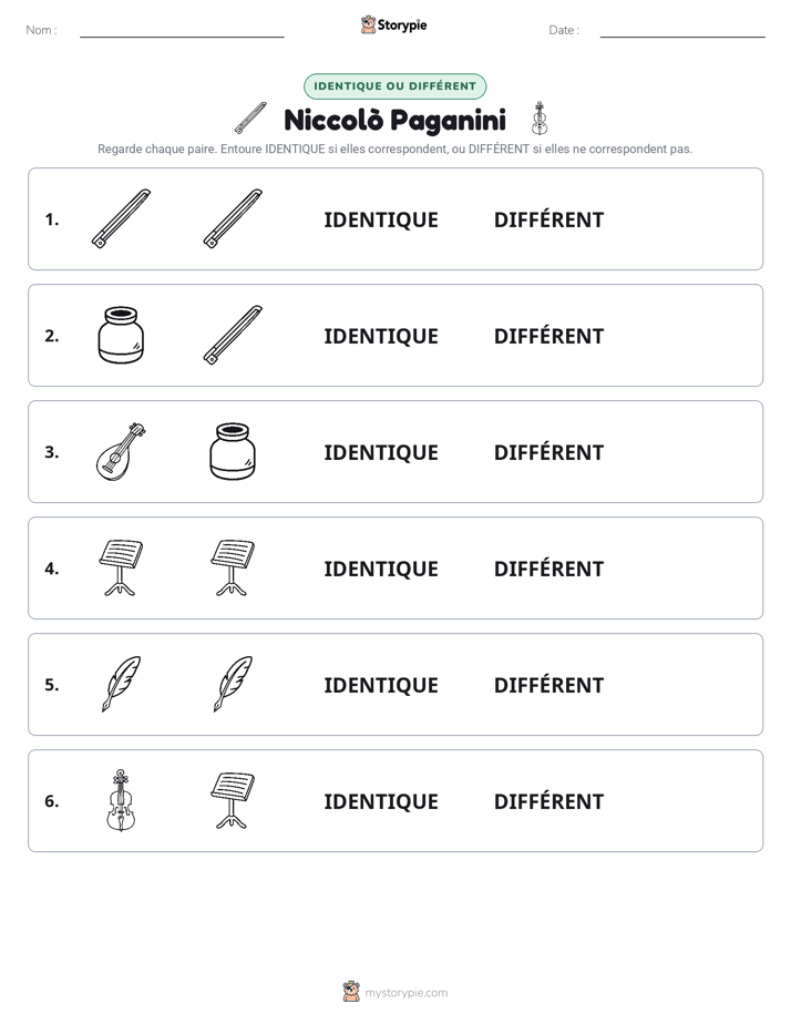 Identique ou Différent