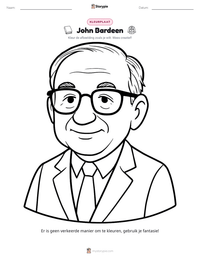 John Bardeen afdrukbare werkblad voorbeeld