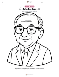 John Bardeen yazdırılabilir çalışma sayfası önizlemesi
