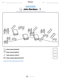 John Bardeen printable worksheet preview
