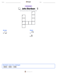 John Bardeen printable worksheet preview